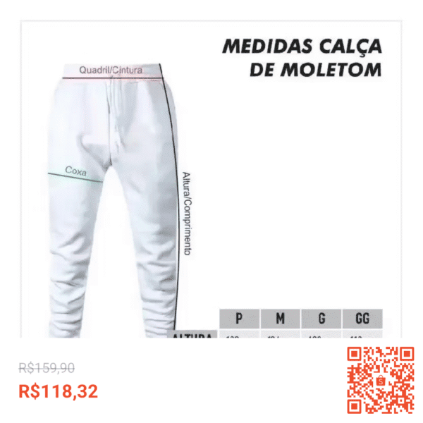 KIT 3 CALÇAS MOLETOM DOLLARS JOGGER SLIM UNISSEX OFERTA