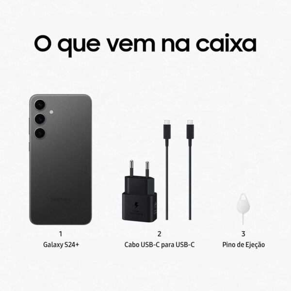 Smartphone Samsung Galaxy S24+, Galaxy AI, Selfie de 12MP, Tela de 6.7" 1-120Hz, 256GB, 12GB RAM - Imagem 4
