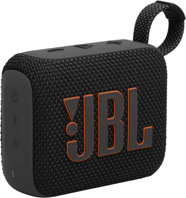 ORIGINAL: Caixa de Som, JBL, Go 4, Bluetooth, Portátil, Auracast, À Prova D'água e Poeira - Preta